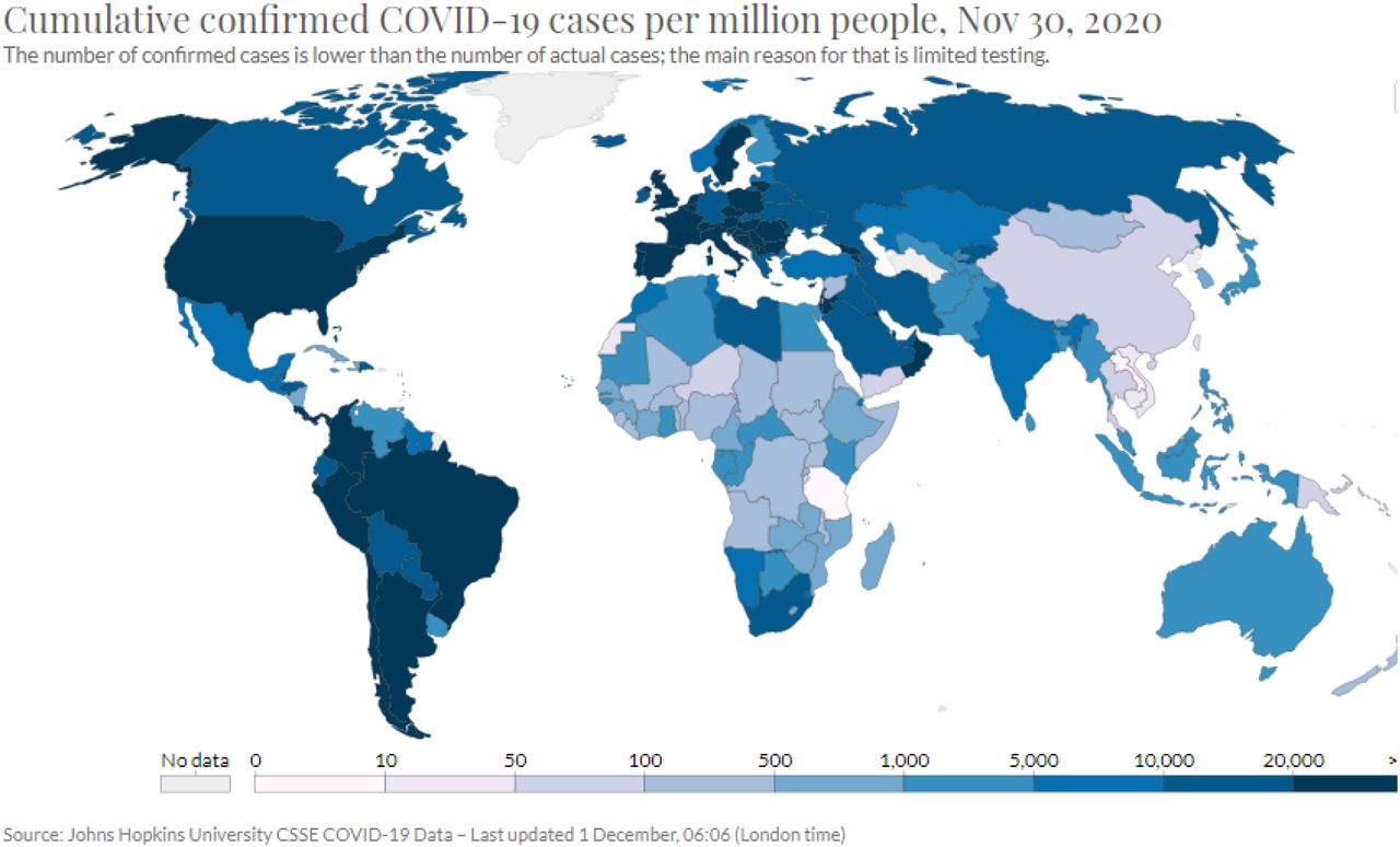 19 cases covid world Global COVID