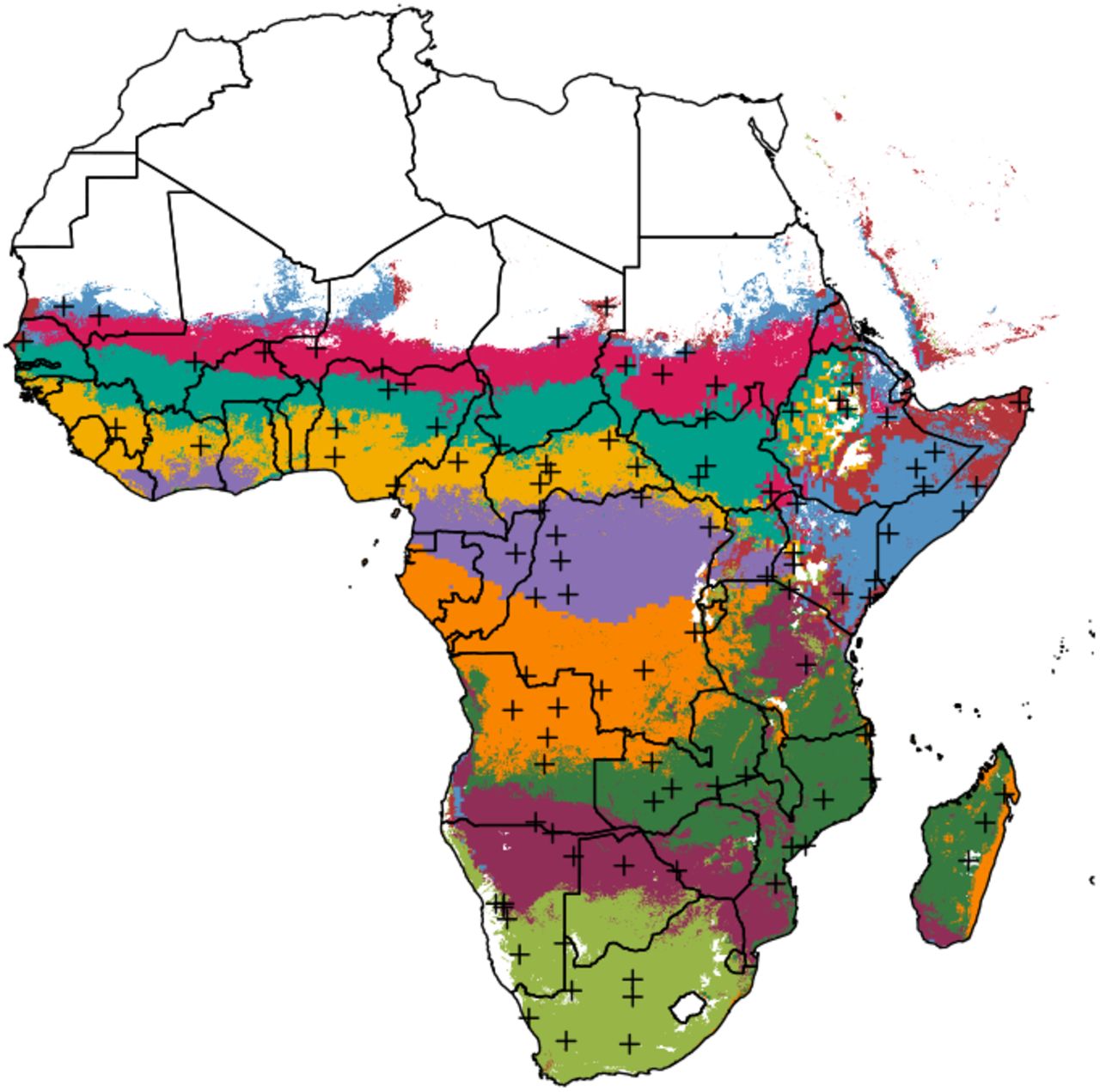 Maps and metrics of insecticide-treated net access, use, and  nets-per-capita in Africa from 2000-2020